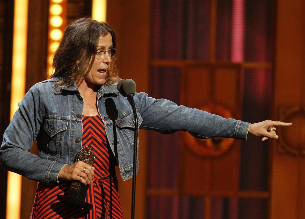Frances McDormand accepts the award for Best Performance by an Actress in a Leading Role in a Play for her role in "Good People" during the 65th annual Tony Awards on Sunday. (AP)