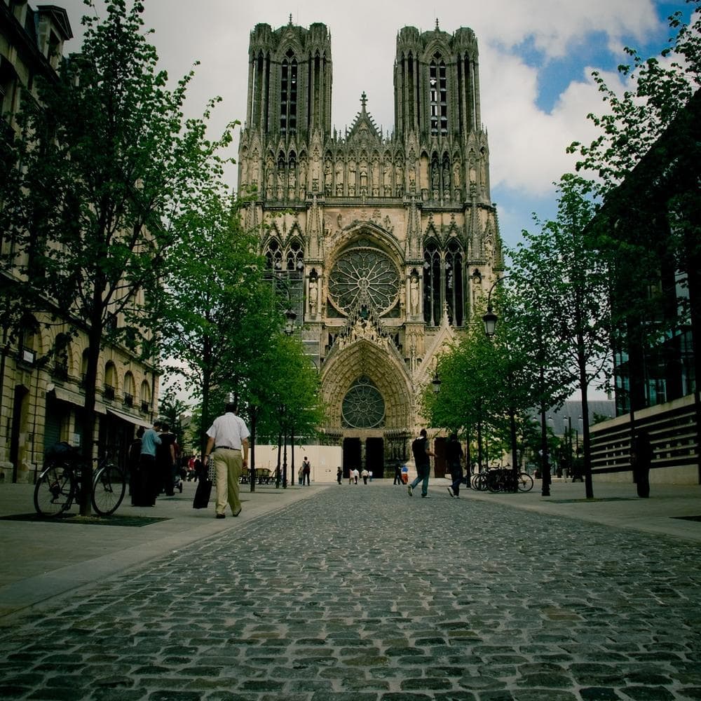 Reims Cathedral in France celebrates 800 years with a  performance by the Boston Camerata on Tuesday. (Simon Greig/Flickr)