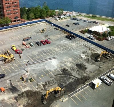 The Vertex groundbreaking on Fan Pier (@karlbuttner/Twitter)