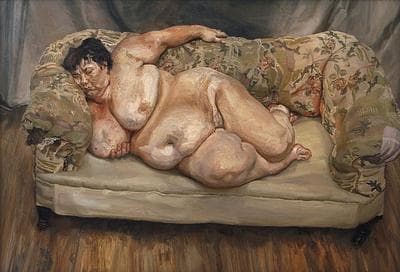 "Benefits Supervisor Sleeping" by Lucien Freud, 1995. (AP)