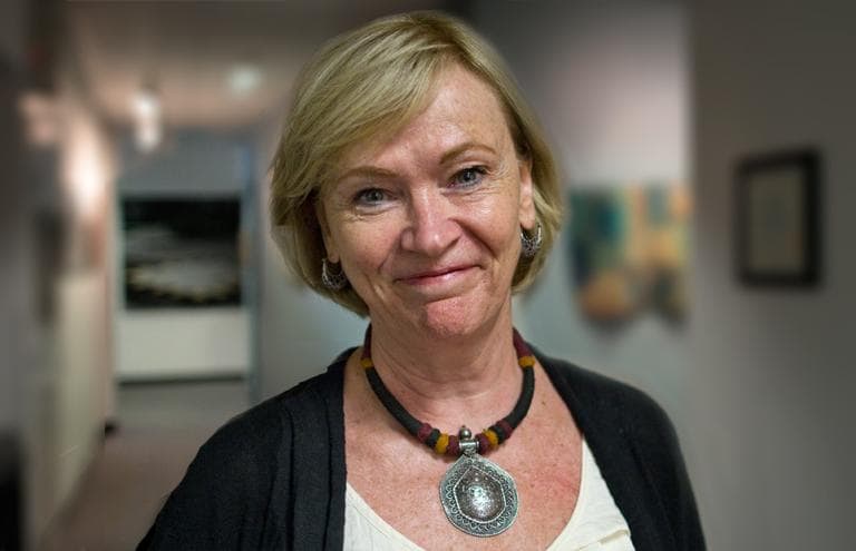 Journalist Jean MacKenzie (Jesse Costa/WBUR)