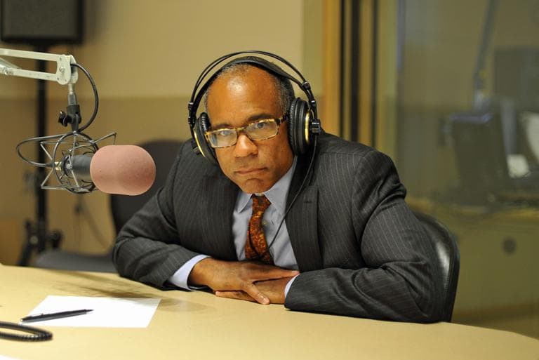 Professor Randall Kennedy talks with On Point. (Alex Kingsbury / WBUR)
