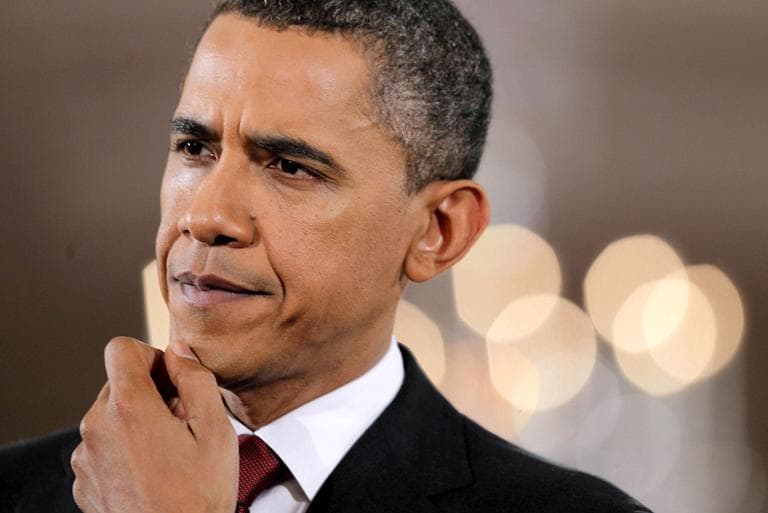 In this Nov. 3, 2010 file photo, President Barack Obama listens to a question during a news conference in the East Room of the White House in Washington. (AP)