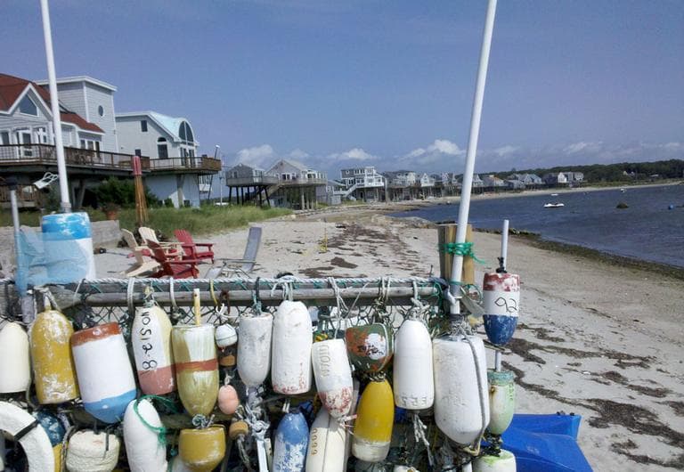 The Mattapoisett beach was rebuilt after Hurricane Bob, the last major hurricane to hit Massachusetts, descended on the Bay State in 1991. (Lynn Jolicoeur for WBUR)