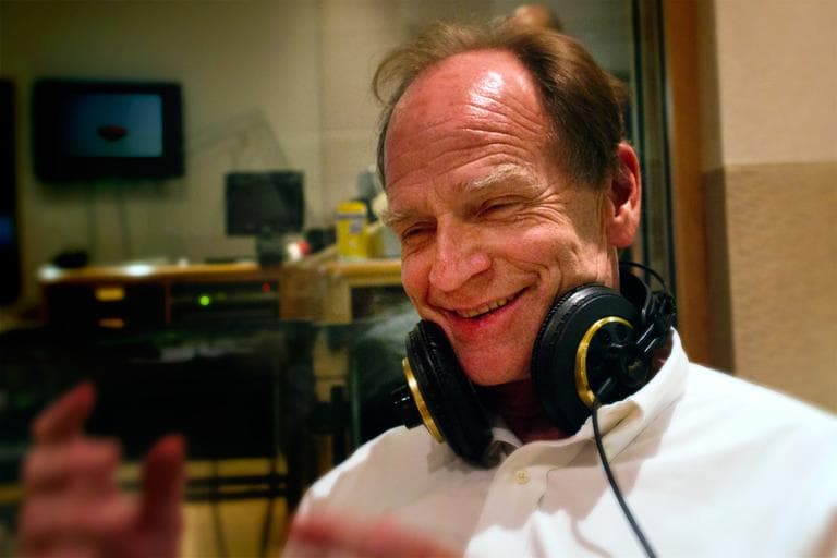 Livingston Taylor at the Here &amp; Now Studios at WBUR. (WBUR/Jesse Costa)