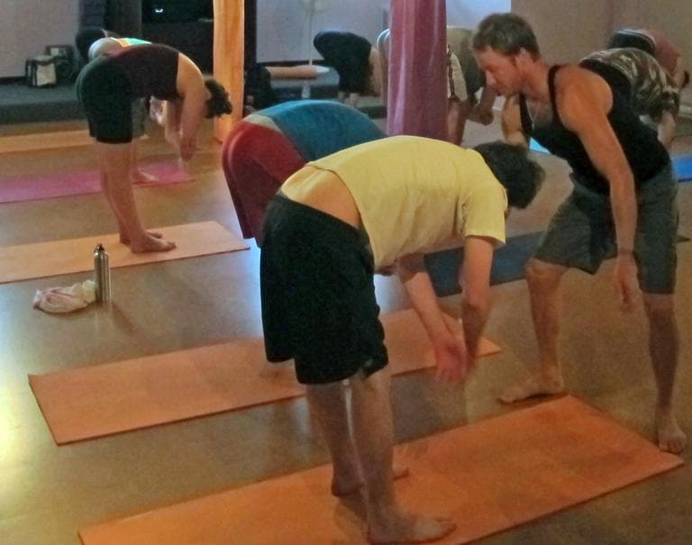 Robert Sidoti instructs some bros in the art of Broga. (Doug Tribou/Only A Game)