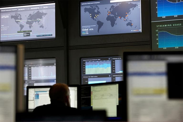 Akamai's networks operations control center, in Cambridge (Courtesy)