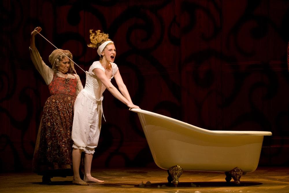 Cheryl Stern and Lauren Molina in the Huntington Theatre Company's "Candide." (T Charles Erickson/Courtesy Huntington Theatre Company)