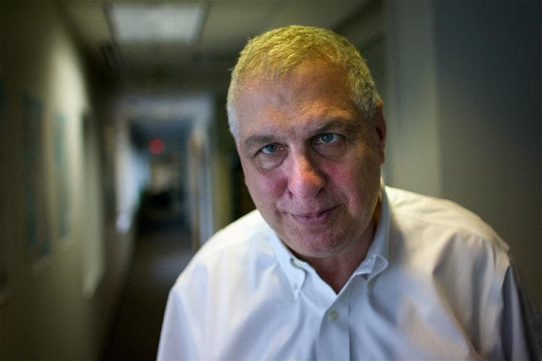 Errol Morris at the WBUR studios. (photo: Jesse Costa/WBUR)