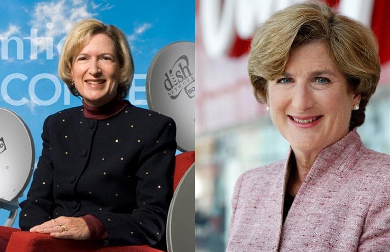 CEO of Frontier Communications Maggie Wilderotter and CEO of Campbell Soup, Denise Morrison. (AP)