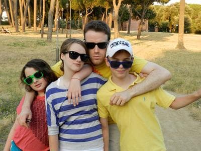 From left: Avory, Arden, Nick and Evan Kelly while vacationing in Rome (Courtesy)