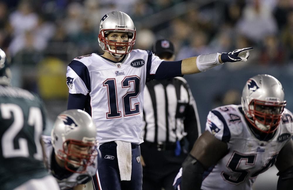 New England Patriots quarterback Tom Brady directs his team during the second half of a game with the Philadelphia Eagles Sunday, Nov. 27. (AP)