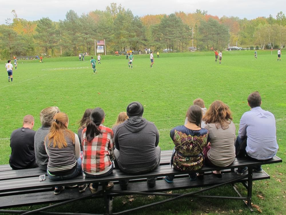 Fans watch as the C.I.A. Steels host Webb Institute in late October in Hyde Park, NY. (Doug Tribou/Only A Game)