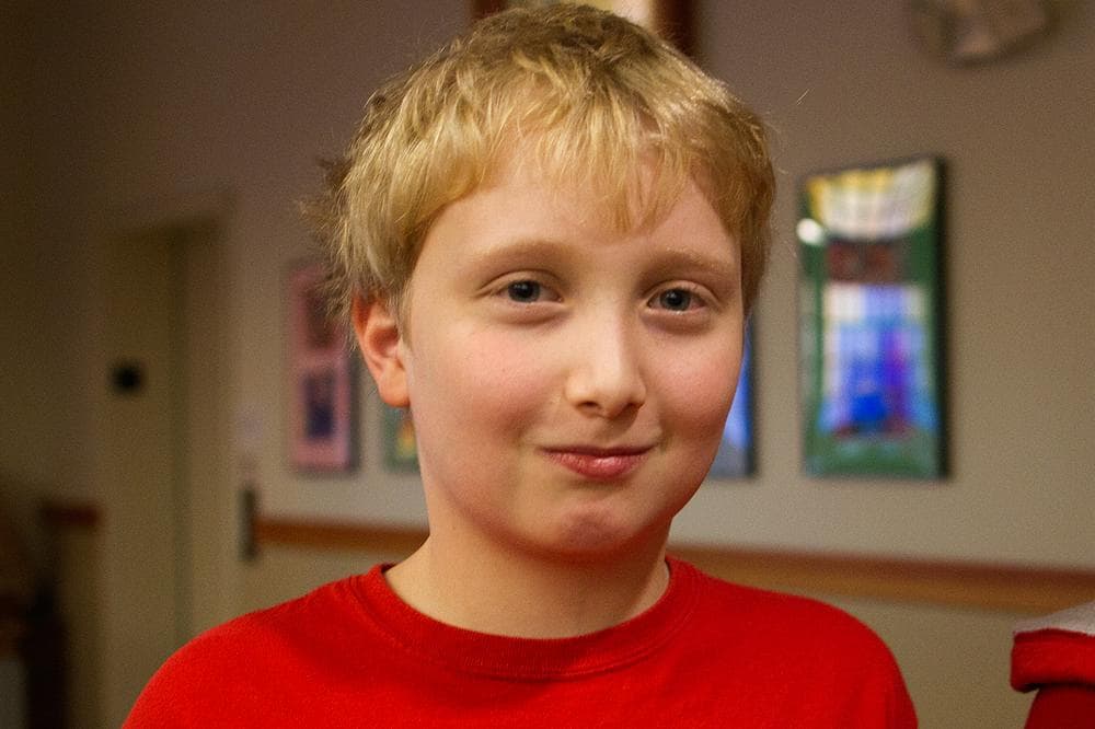 I didn’t realize that it was such a serious issue,” says Max Ellsworth, 11. (Jesse Costa/WBUR)