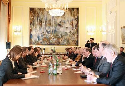 Scene from another negotiation, US-Russian arms talks in Geneva