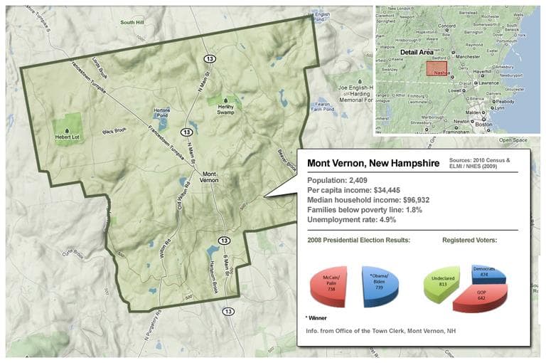 A look at Mont Vernon, N.H. (Jesse Costa/WBUR)