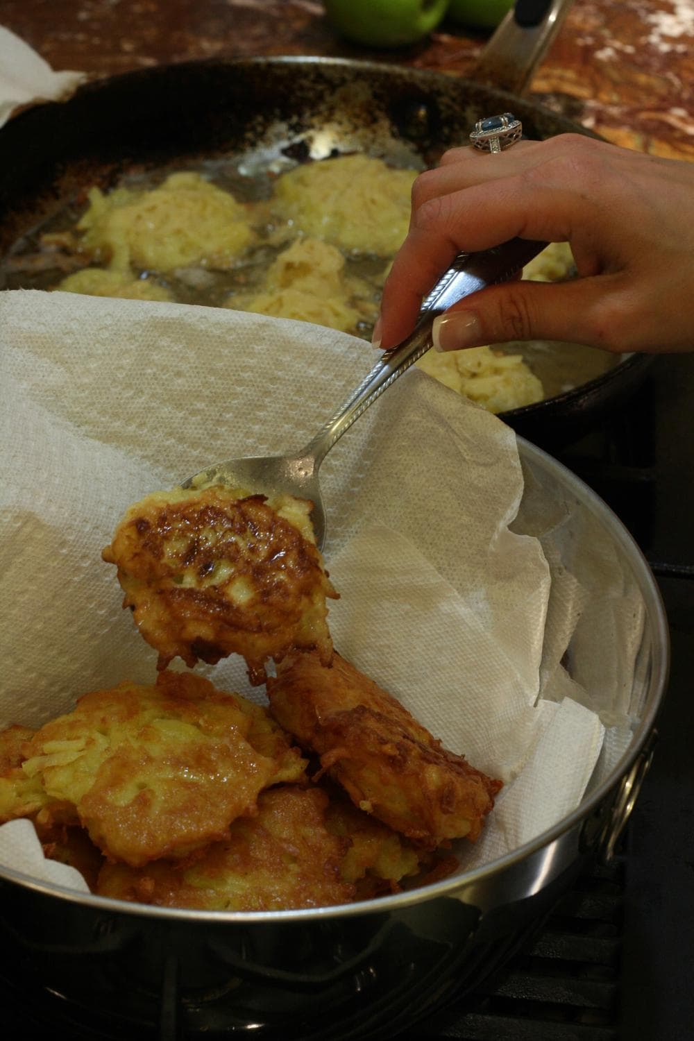 Sour Apple Latkes. (Courtesy of Reyna Simnegar)