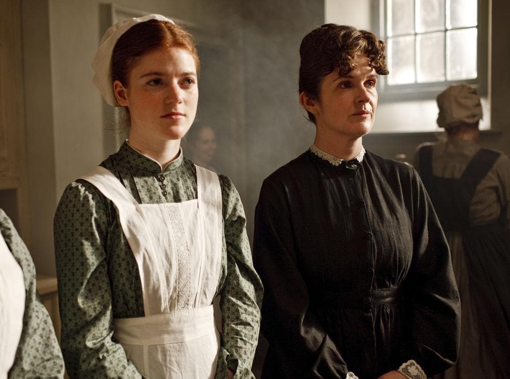 Rose Leslie, left, and Siobhan Finneran are shown in a scene from "Downton Abbey," a four-part drama about life in an English country estate. (AP/PBS)