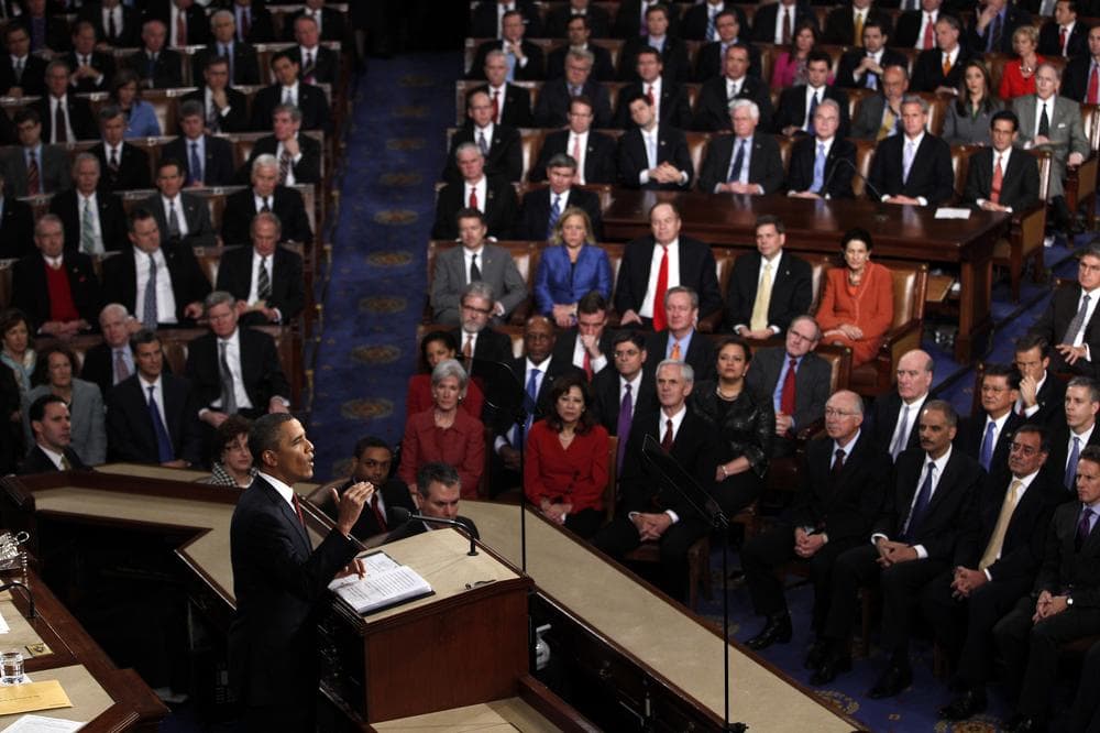 President Barack Obama delivers his State of the Union address on Capitol Hill in Washington, Tuesday, Jan. 24, 2012. (AP)