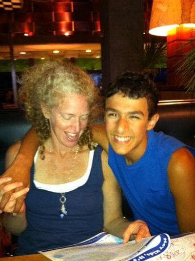 Ilyse Levine-Kanji with her son. Sam