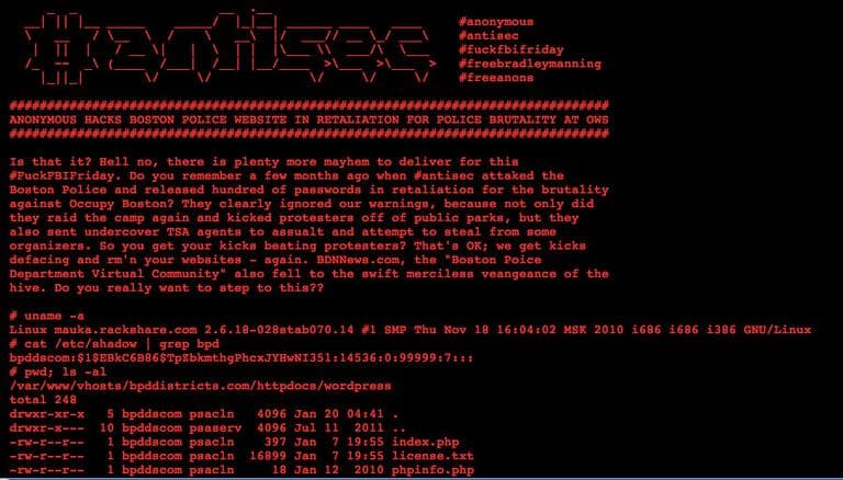 (Screengrab of the hacked bpdnews.com)