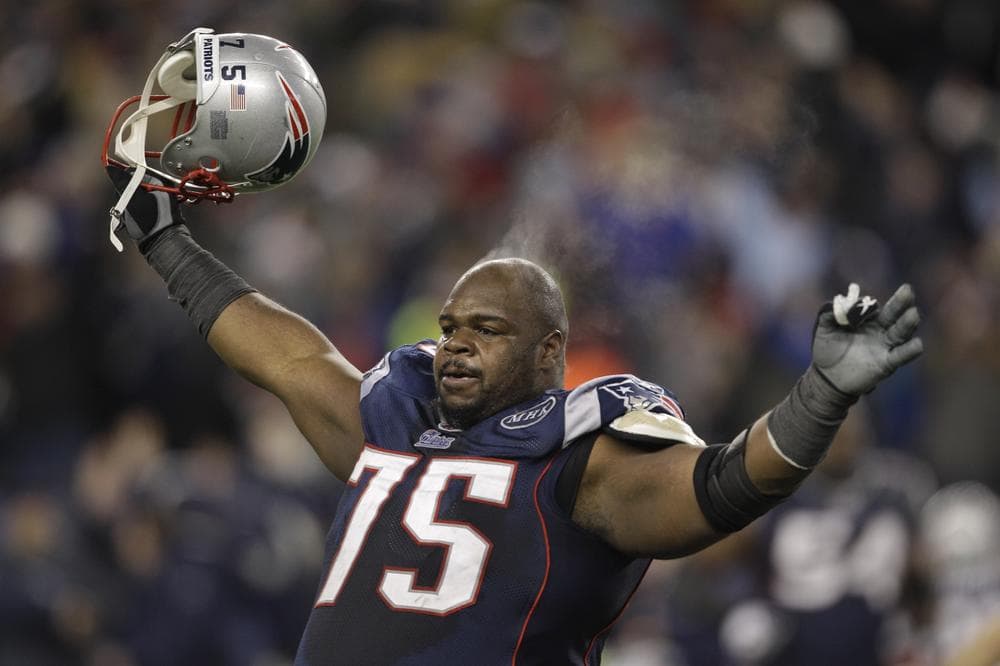Among the 11 defensive starters from the 2007 Patriots team that reached the Super Bowl before falling to the Giants, only one remains with the team: tackle Vince Wilfork. (AP)