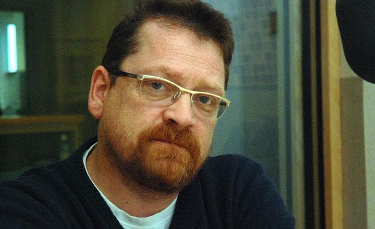 Author Dan Chaon stopped by Here &amp; Now's studios at WBUR in Boston. (Robin Lubbock/Here &amp; Now)