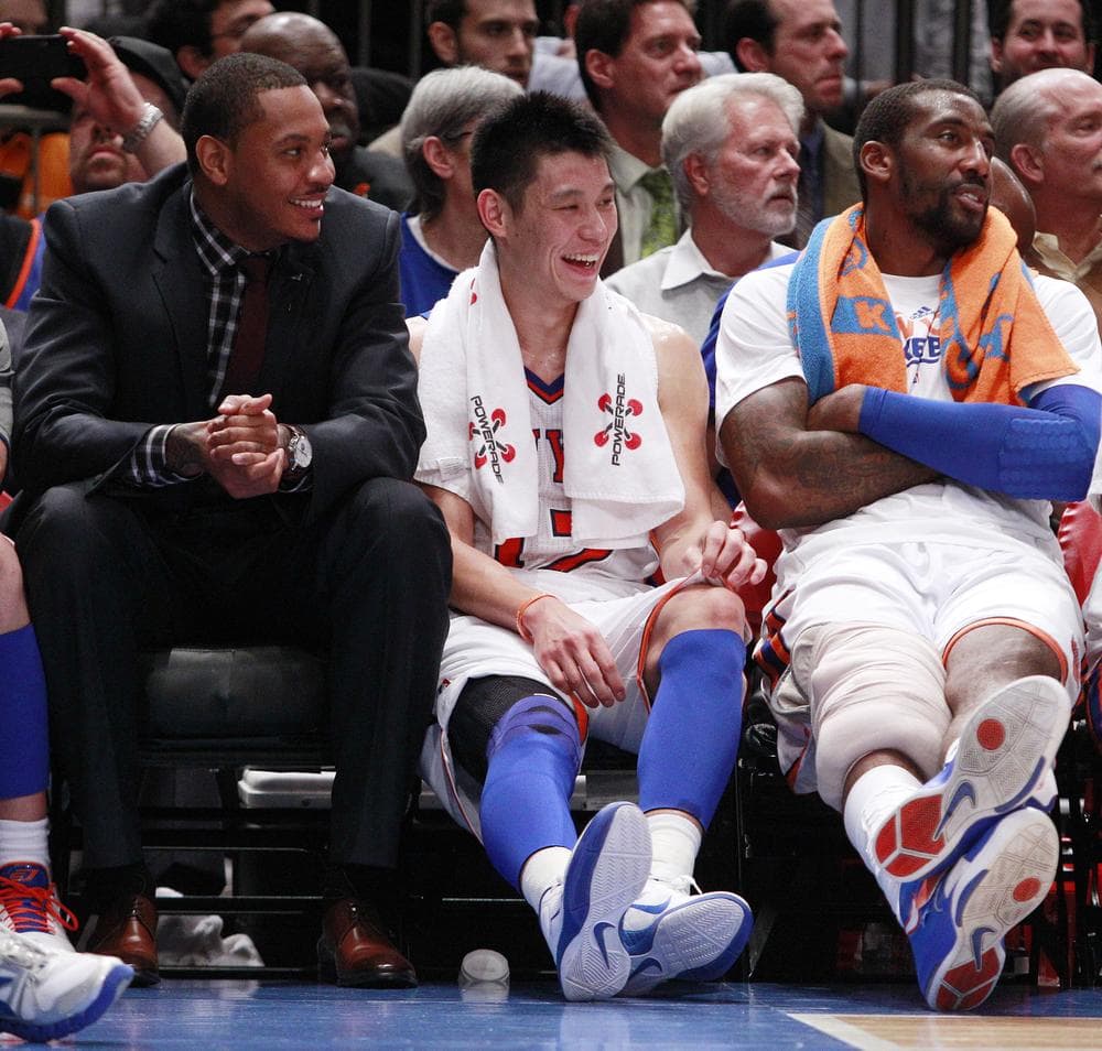 The Knicks' recent success has brought nothing but smiles for fans and players alike, and Jeremy Lin is at the center of it. (AP)