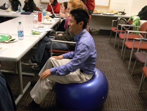 Harvard Medical students at a Lifestyle Medicine lunch talk" credit="Anna Rubin/ILM