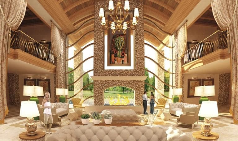 An artist's rendering of the interior of the proposed Wynn casino in Foxborough (Courtesy)