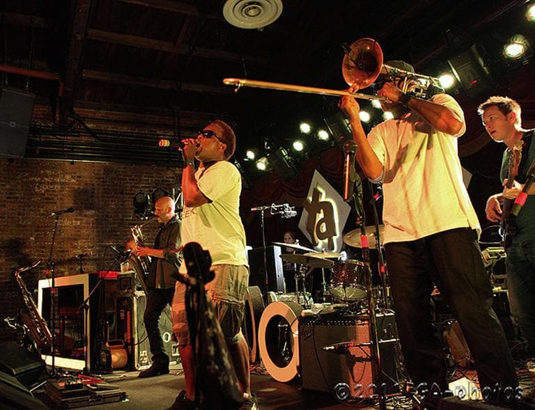 The band Galactic on stage. (galacticflickr/Flickr)