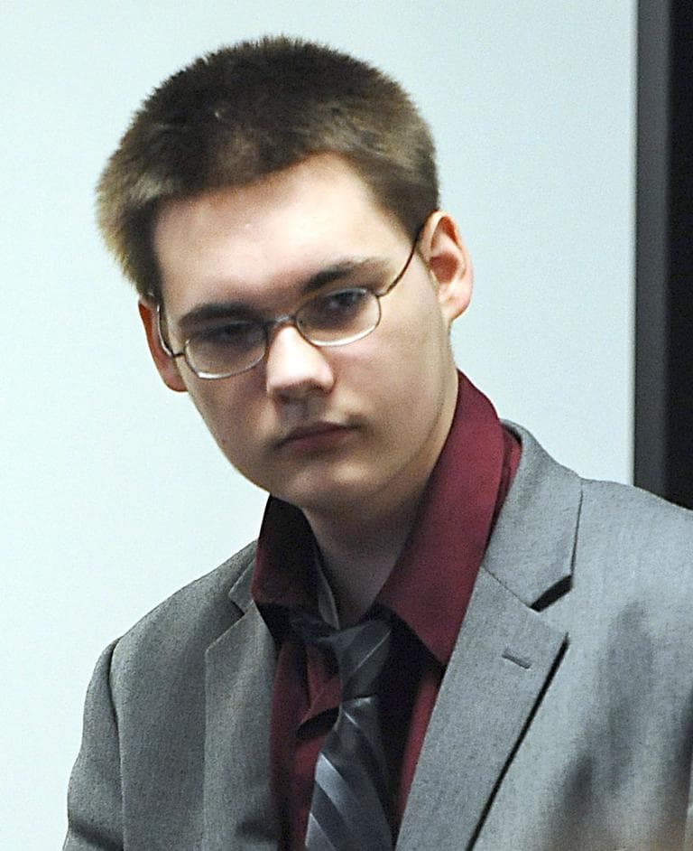 John Odgren enters the courtroom during his murder trial at Middlesex Superior Court in Woburn on April 28, 2010. (AP/Pool)