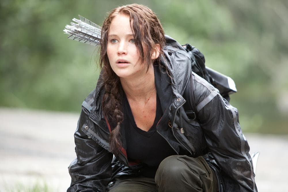 Jennifer Lawrence portrays Katniss Everdeen in a scene from &quot;The Hunger Games.&quot; (AP/Lionsgate)