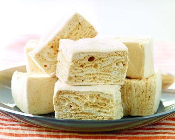 Sea salt caramel swirl marshmallows from the book "Marshmallow Madness!" by Shauna Sever. (Shauna Sever)