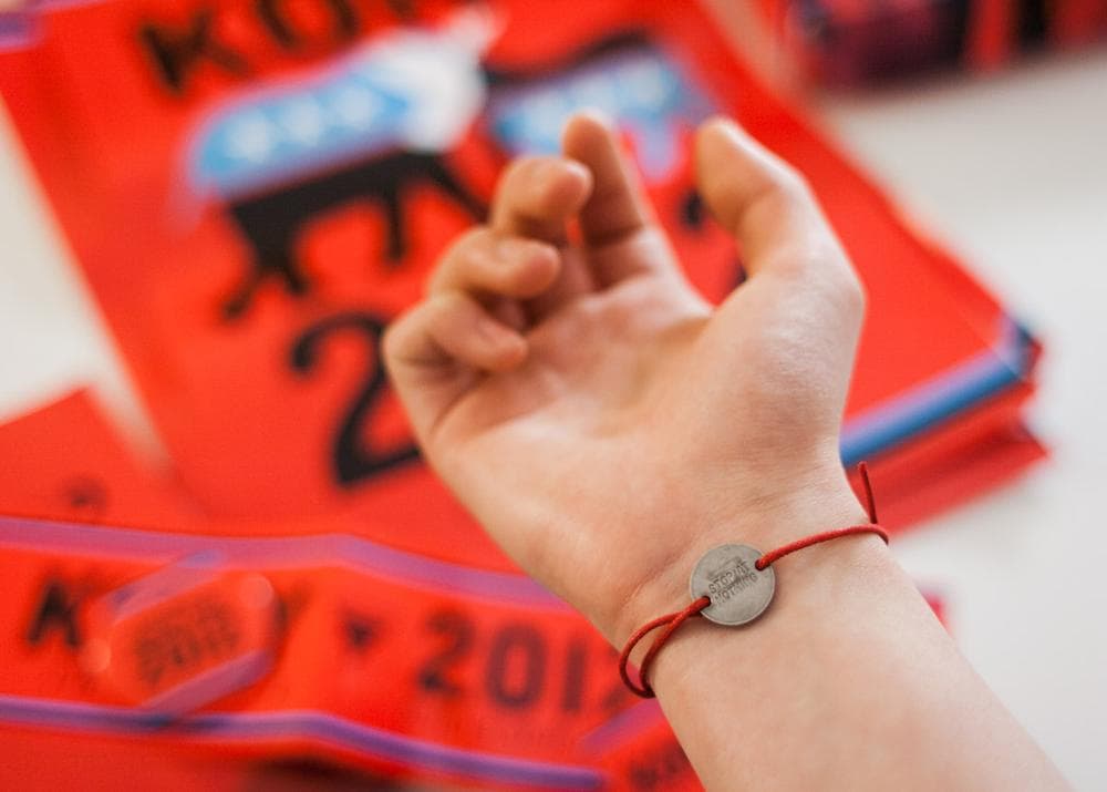 Items that come in the "Kony 2012 Action Kit," sold on Invisible Children's website. (flickr/ theperplexingparadox) 