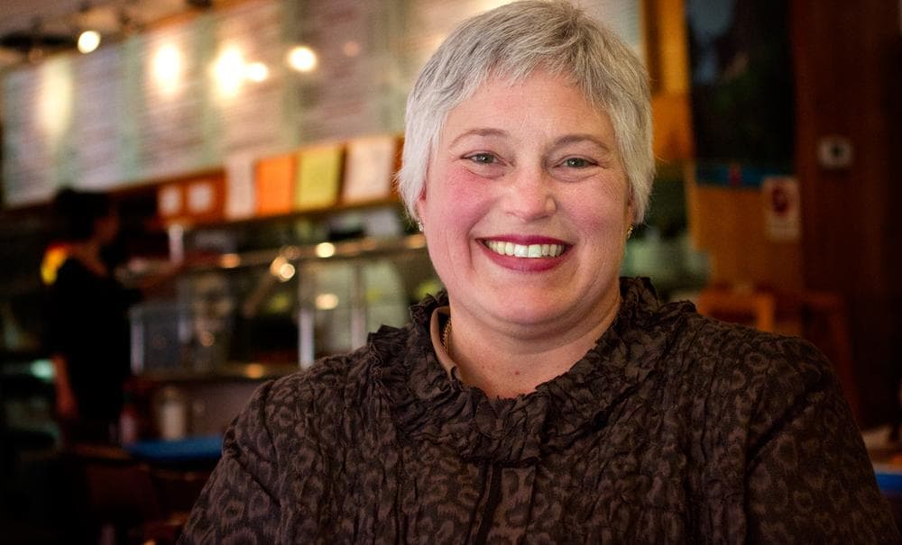 Mass. 4th congressional district Republican candidate Dr. Elizabeth Childs. (Jesse Costa/WBUR)