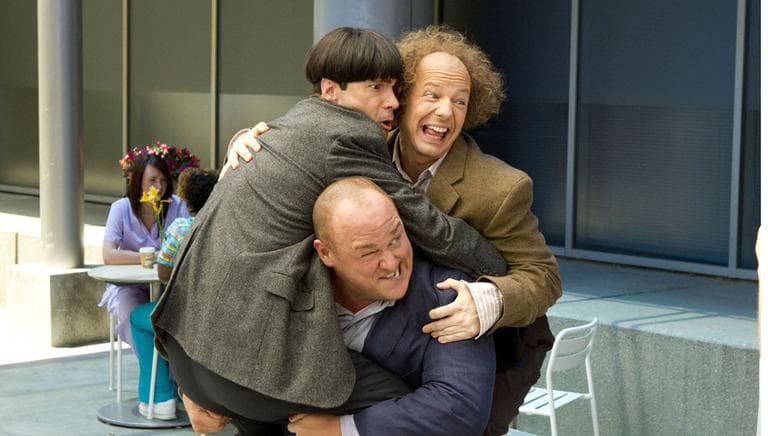 Scene from the new film "The Three Stooges." (Twentieth Century Fox)