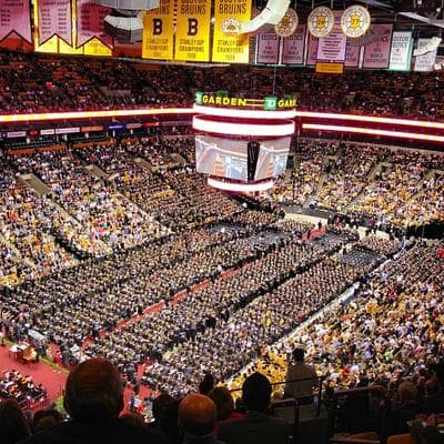 Northeastern University commencement, at Boston's TD Garden (sferranti/Instagram)