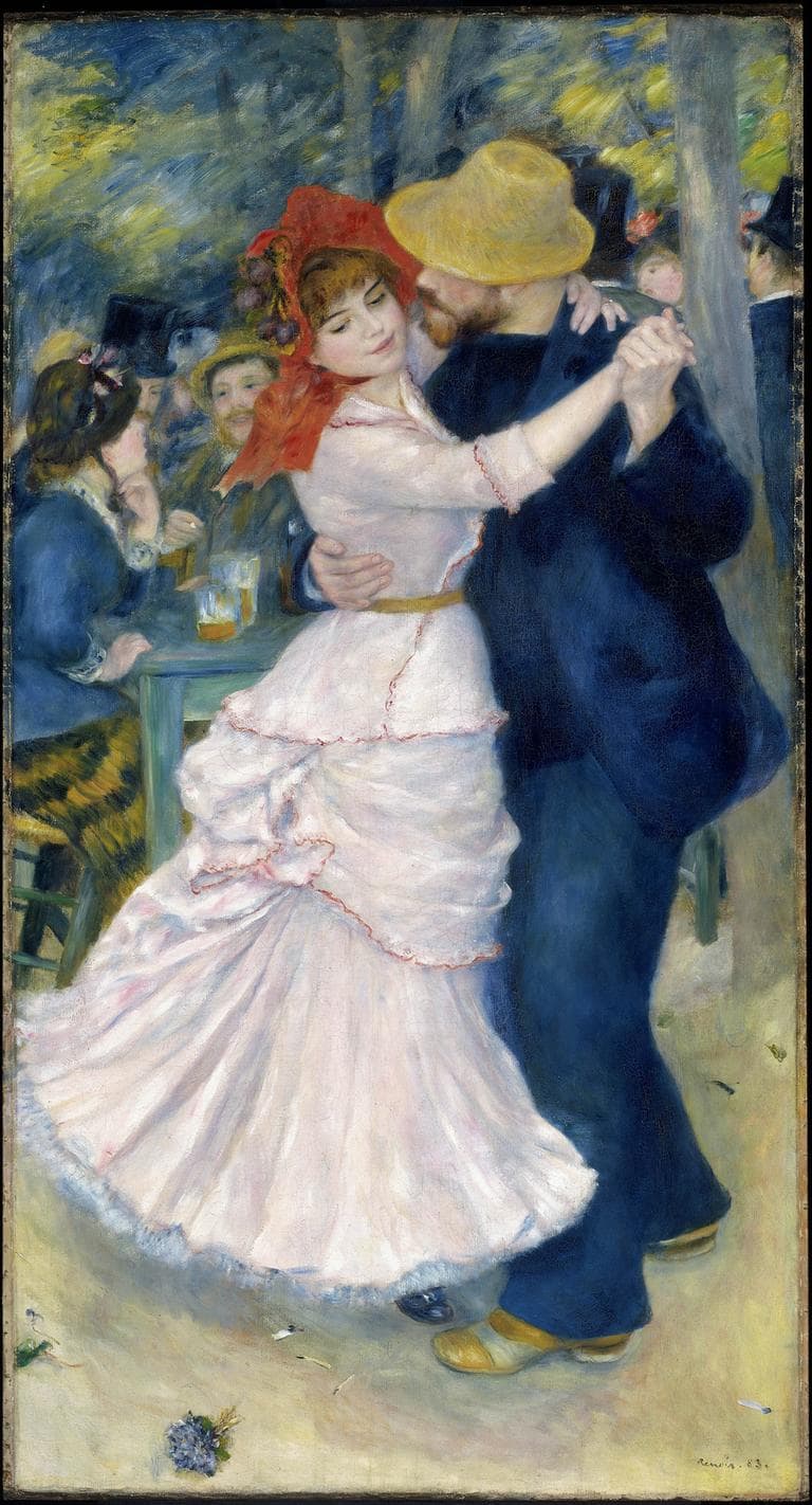 Pierre-Auguste Renoir's 1883 painting "Dance at Bougival." (Courtesy of the MFA)