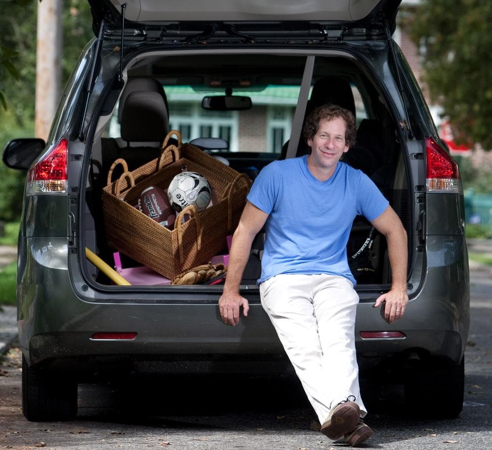 Dan Zevin, author of "Dan Gets a Minivan: Life at the Intersection of Dude and Dad." (AP Photo/Scribner/Christopher Barth)
