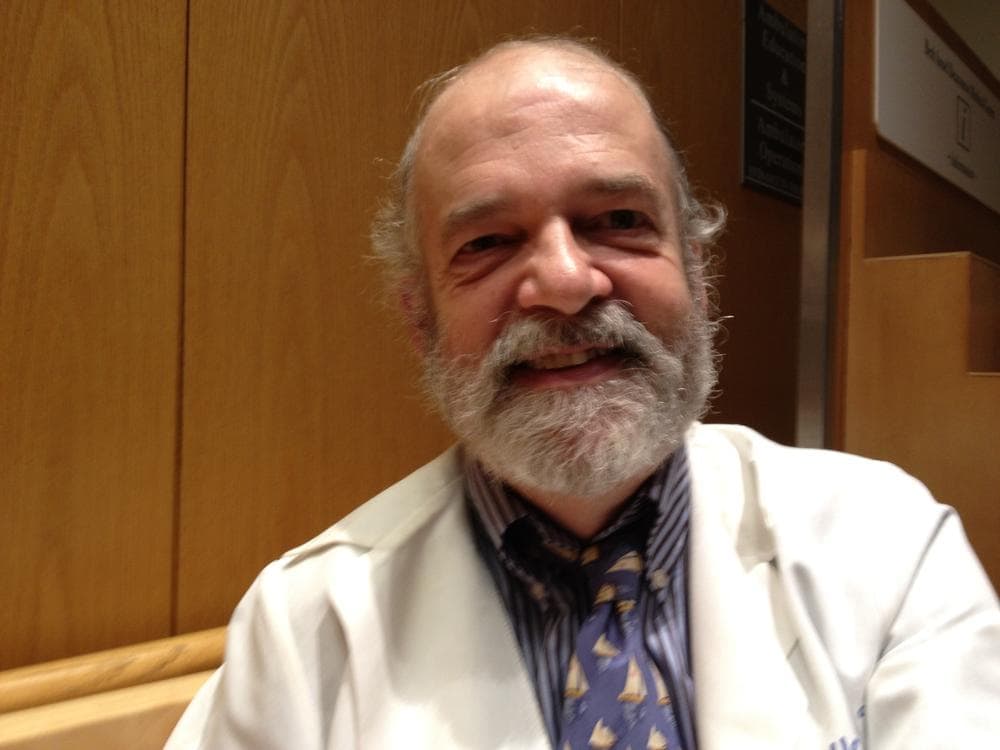 Dr. Lachlan Forrow directs ethics and palliative care programs at Beth Israel Deaconess Medical Center. (Martha Bebinger/WBUR)