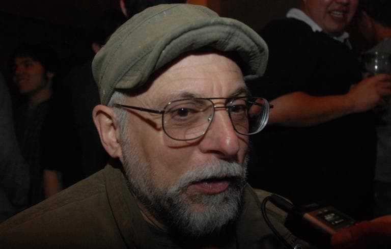 Chuck Testa at the ROFLCon kickoff party. (Nate Goldman/WBUR)