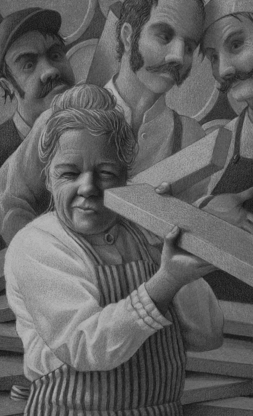 Taylor designed her barrel. (Houghton Mifflin Harcourt Children's Book Group)