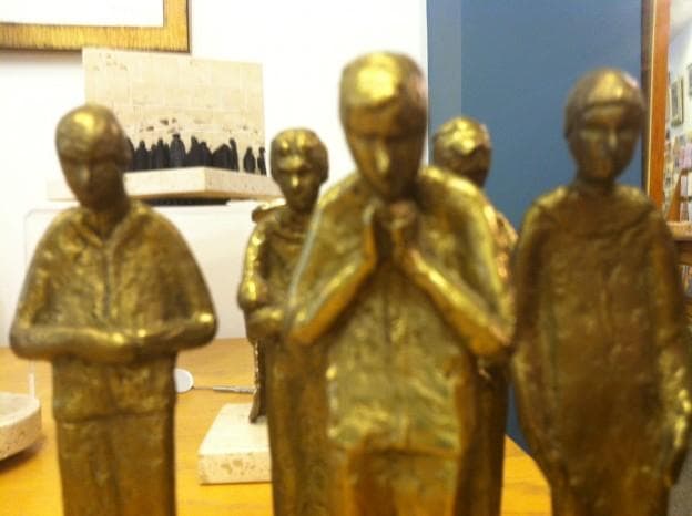 Schön made "18 Figures" in the 1980's while on a year-long sabbatical with her family in Jerusalem. (Andrea Shea/WBUR)