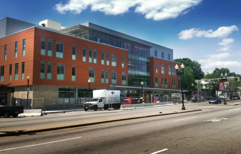 The new home of the Mattapan Community Health Center will triple its capacity to treat patients. (Delores Handy/WBUR)