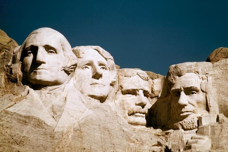 Mount Rushmore, from left: George Washington, Thomas Jefferson, Teddy Roosevelt and Abraham Lincoln (AP)