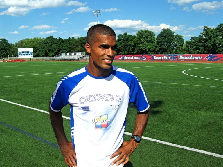 Ruben Sanca of Cape Verde (and UMass-Lowell) will be competing in the London Olympics in the 5,000-meter run. (Bill Littlefield/Only A Game)
