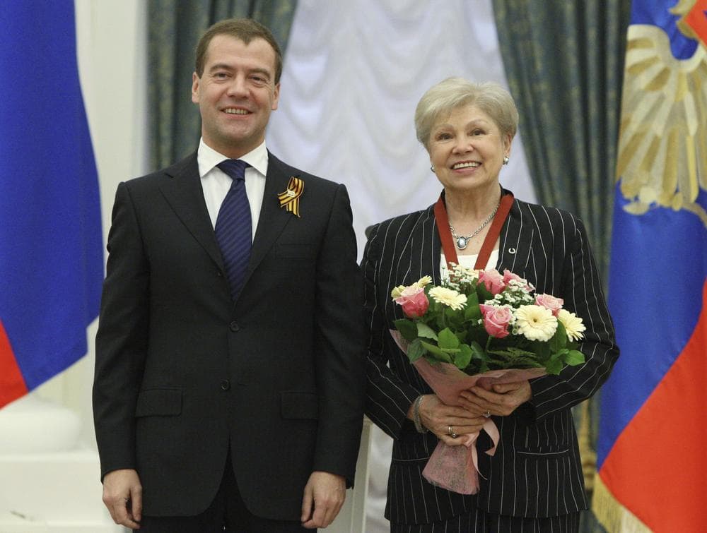 Former Russian gymnast Larisa Latynina, seen here in 2010, currently holds the record for most medals won in modern Olympic history. (AP)