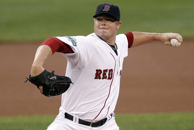 Boston Red Sox starting pitcher Jon Lester delivers against the Minnesota Twins during the first inning Thursday. (AP)