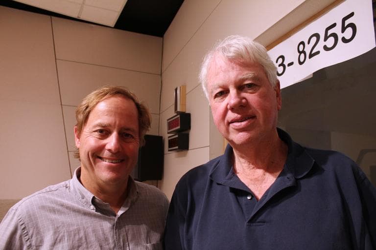 Anthony Brooks and Bob Ryan. (WBUR/Nate Goldman)